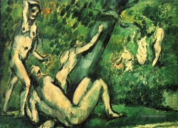  bade - Badegäste 1887 Paul Cezanne